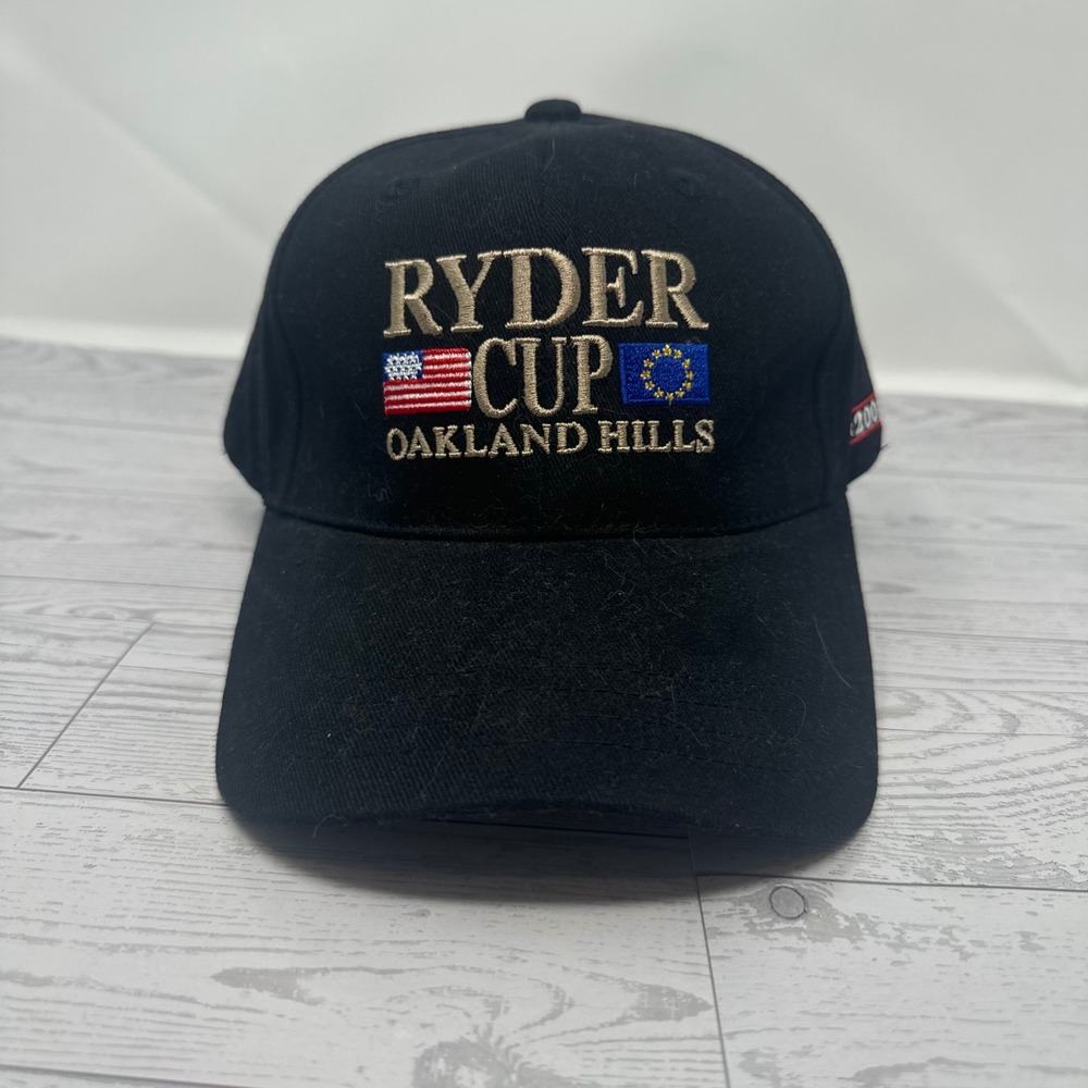 Imperial Ryder Cup 2004‎ Oakland Hills Golf Hat Black Adjustable Mens Strapback